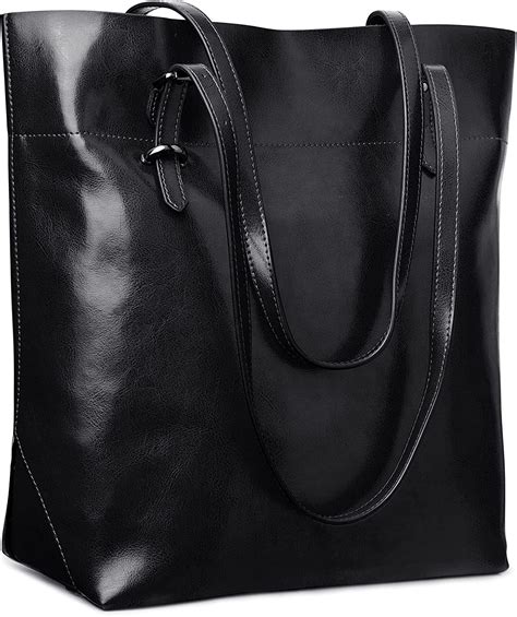 Amazon Com S Zone Vintage Genuine Leather Tote Shoulder Bag Handbag