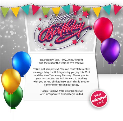 False mature content false facebookable true product type rm. Corporate Birthday eCards | Employees & Clients Happy ...