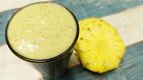 Oats Pineapple Smoothie For Weight Loss Oatmeal Smoothie For Weight