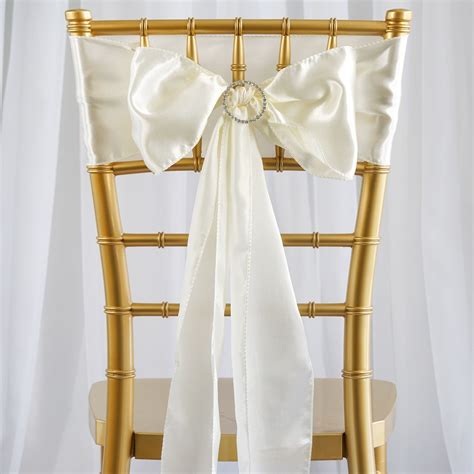 30 Satin Chair Sashes Ties Bows Wedding Party Ceremony Reception
