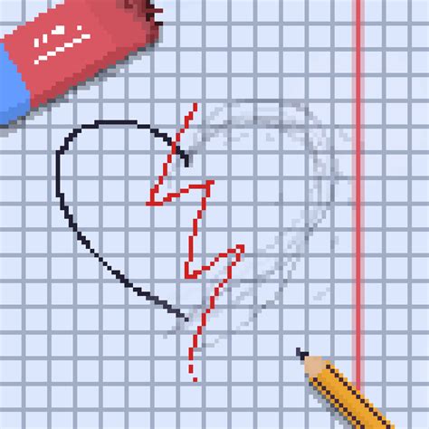 Oc Broken Heart My First Real Pixel Art Project Rpixelart