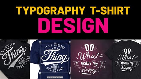 how to design a custom typography t shirt by illustrator cc in simple way youtube