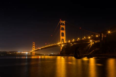 As san francisco's golden gate bridge celebrates its birthday, explore six surprising facts about this modern marvel of engineering. Golden Gate Bridge by night : Ponts : Nuit : Golden Gate ...