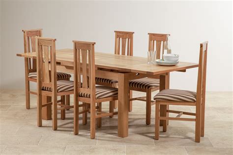 4ft 7 X 3ft Solid Oak Extending Dining Table Seats Up To 8 People