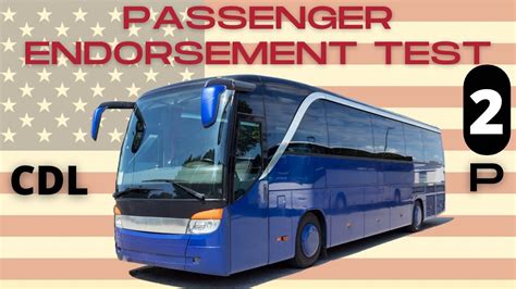 Cdl Passenger Endorsement Sample Test 2 Youtube