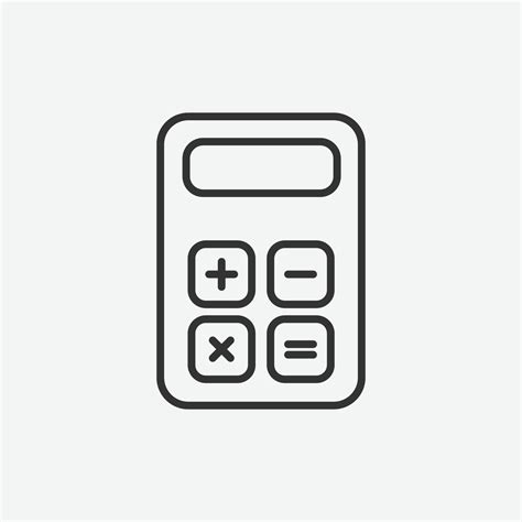 Vector Illustration Of Calculator Icon Symbol 2292457 Vector Art At