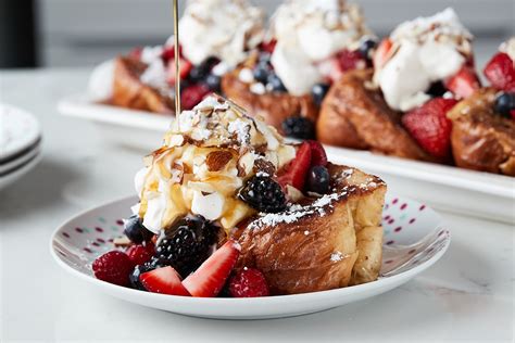 Lemon Curd French Toast With Berries And Whipped Cream
