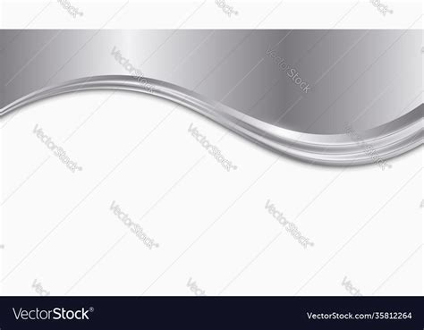 Silver And White Metal Wave Background Royalty Free Vector