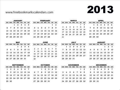 2013 Calendar Calendar Printables Free Printable Calendar