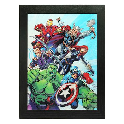 11x14 Marvel Avengers Framed 3d Wall Art At Home