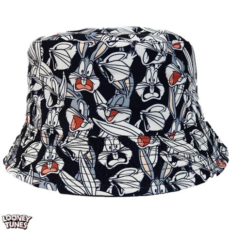Bugs Bunny Print Bucket Hat Reversible Bucket Hats Summer Hats Beach