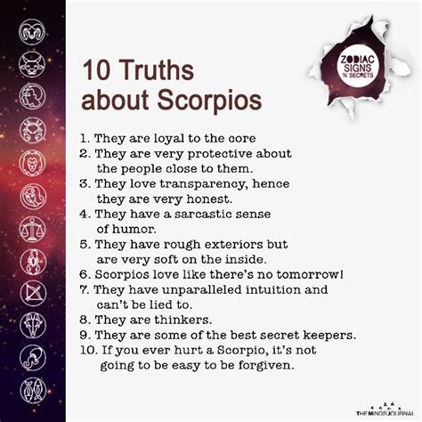 10 Truths About Scorpios Zodiac Quotes Scorpio Zodiac Zodiac Sign Facts