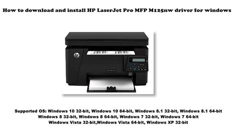 Hp laserjet pro mfp m125nw download driver for windows 10/8/7/vista/xp. How to download and install HP LaserJet Pro MFP M125nw driver Windows 10, 8 1, 8, 7, Vista, XP ...