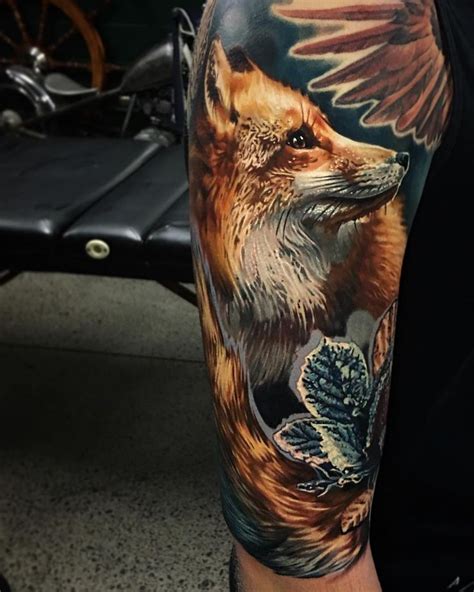 Animal Tattoo Designs Fox Realism Your Number