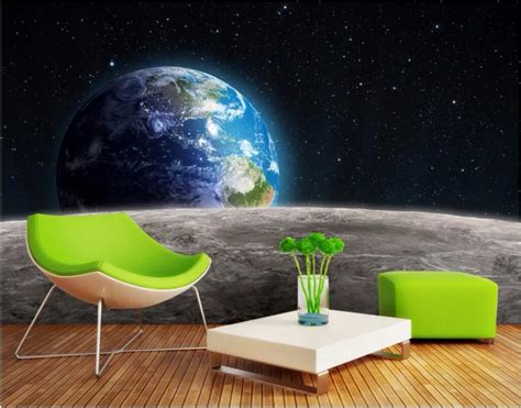 Custom Photo 3d Room Wallpaper Non Woven Mural Universe Planet Earth