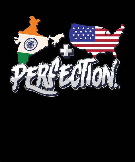 Half American Half Indian Perfection Usa India Pride Digital Art By Maximus Designs Fine Art