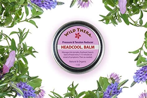 Wild Thera Herbal Migraine Headache Relief Balm With Essential Oils