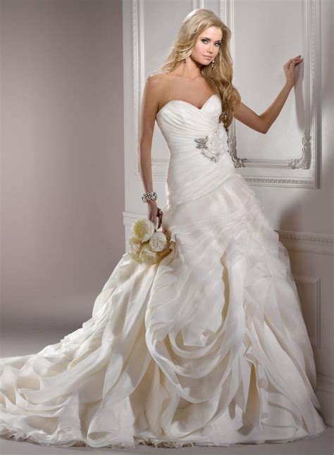 Cheap 2014 New Style Long Designer Fashion Maggie Sottero Wedding Dresses Dynasty Cheap