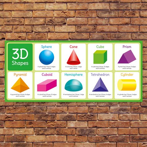 3d Shapes Poster Printable Printable Word Searches