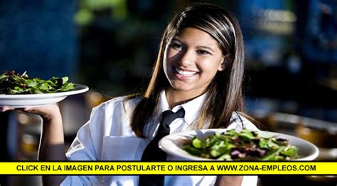 Se Busca Camarera Para Restaurante Zona Empleos