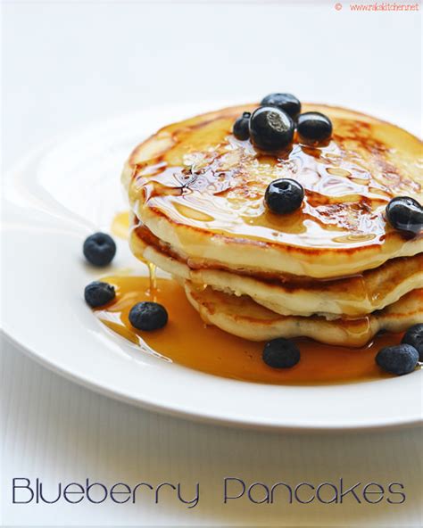 Blueberry Pancakes Egg Free Blueberry Pancake Recipe Raks Kitchen