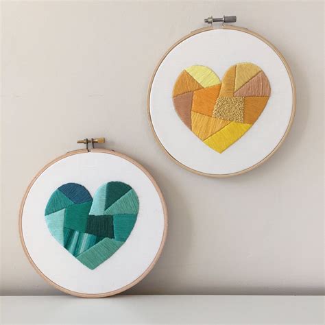 original, modern embroidery design by Salty Oat - The Heart | Nakış ...