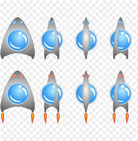 Rocket Ship Sprite Sheet Png Image With Transparent Background Toppng
