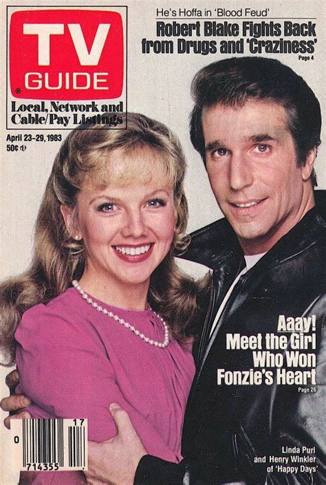 Linda Purl And Henry Winkler In Happy Days Tv Guide Tv Old Tv Shows