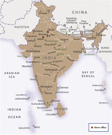 Show Map Of India