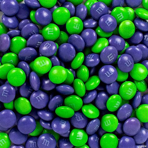 1000 Pcs Purple And Green Mandms Candy Milk Chocolate 2 Lb Oriental