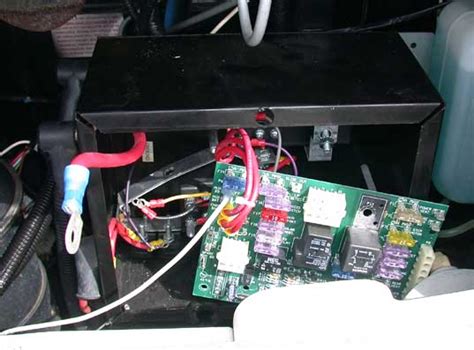 On the fleetwood fwd is i have a 1998 superduty van (motorhome actually) and f11 on the upper right side of the fuse box in the cab is the one you are looking for. Fleetwood Bounder Battery Control Center