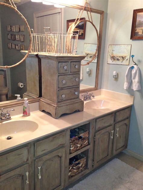 If you're painting furniture and looking for a really polished, clean look i would definitely recommend going with either latex or oil based paint. Bathroom Vanity Makeover with Annie Sloan Chalk Paint