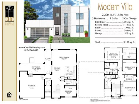 Modern Floor Plan Villa Joy Studio Design House Plans 121036