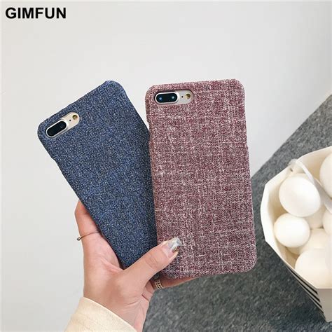 Gimfun Simple Autumn Winter Cotton Phone Case For Iphone 8 8plus 7