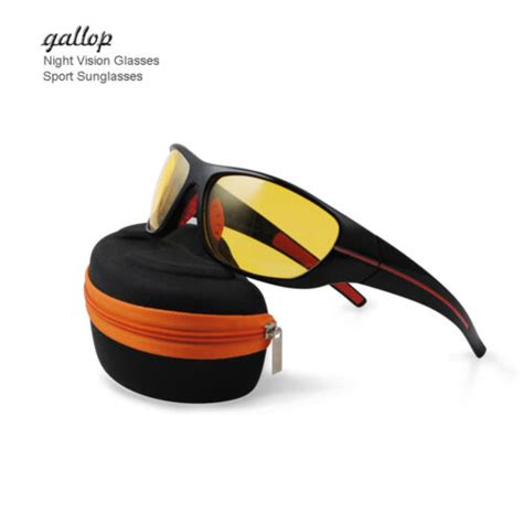 sport wrap hd night driving vision sunglasses yellow high definition glasses l ebay