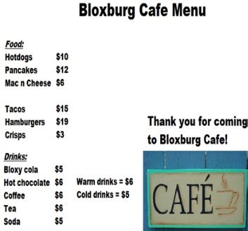 Use bloxburg cafe menu (updated!) and thousands of other assets to build an immersive game or · roblox bloxburg menu codes. Bloxburg Menu ID | Easy Robux Today