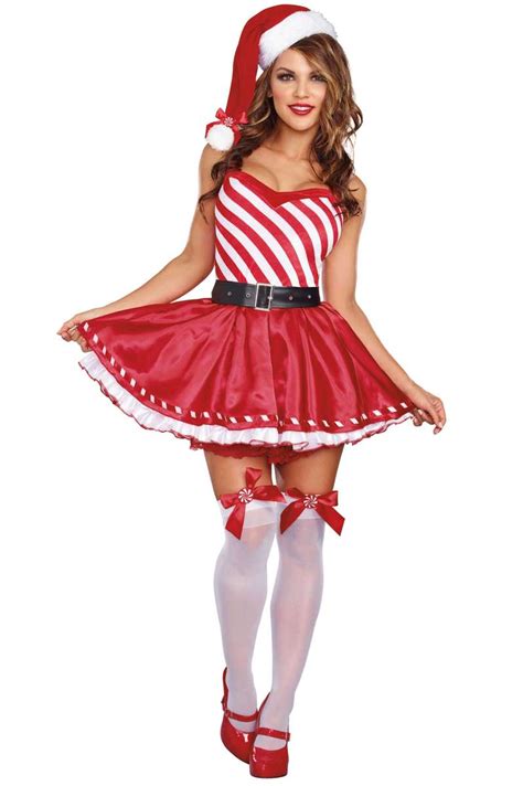 candy cane cutie women s costume by dreamgirl foxy lingerie