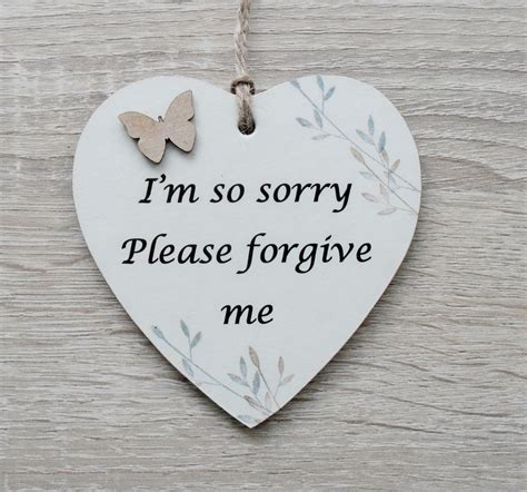 Im Sorry Please Forgive Me Apology Wooden Plaquesign Etsy Israel