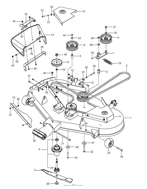 Husqvarna M Zt52 967177011 01 2016 11 Parts Diagram For Mower Deck