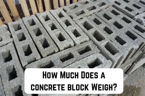 How Much Does A Concrete Block Weigh Answered Measuringly