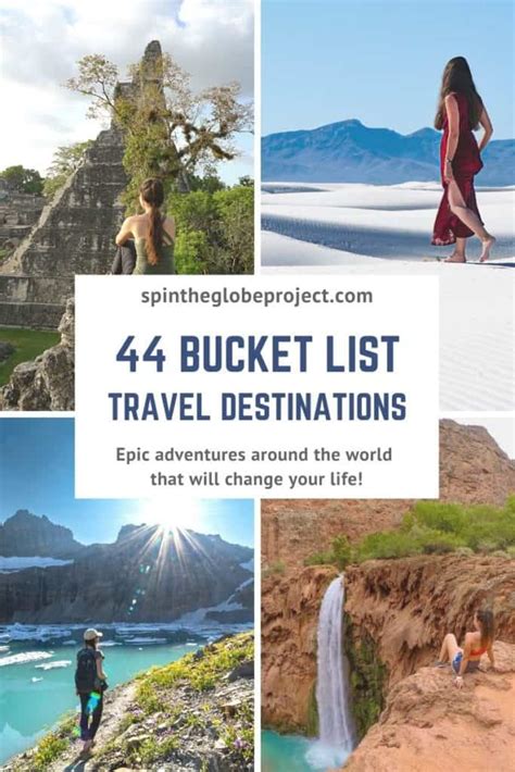 Travel Bucket List Epic Destinations Adventures Around The World Spin The Globe Project
