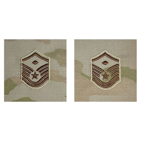 Air Force Embroidered Rank Master Sergeant With Diamond Ocp Sew On