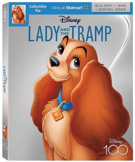 Lady And The Tramp Disney100 Edition Walmart Exclusive Blu Ray Dvd
