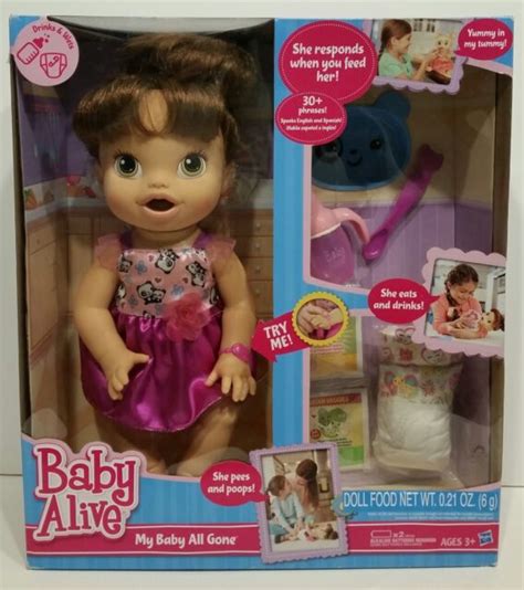 Baby Alive My Baby All Gone Doll Brunette English Spanish Speaking