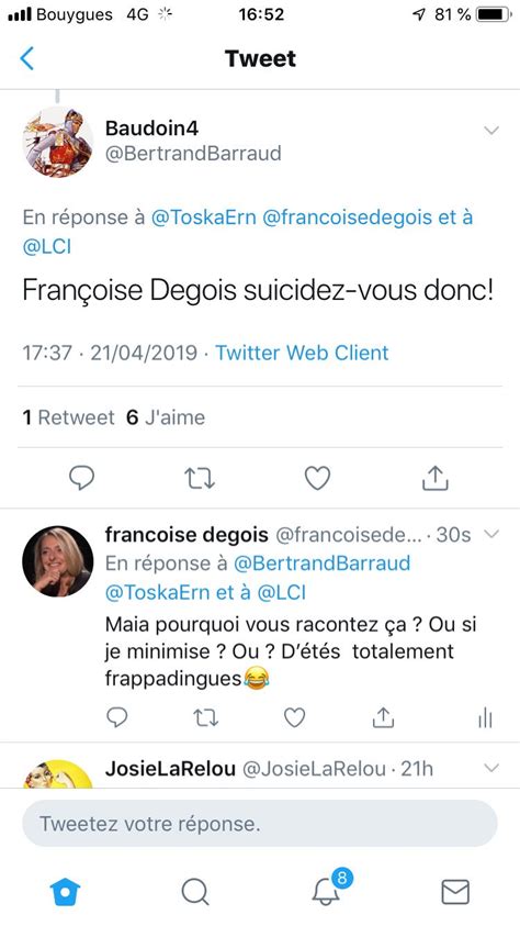 Francoise Degois On Twitter Regardez Le Niveau Des Trolls Macronistes