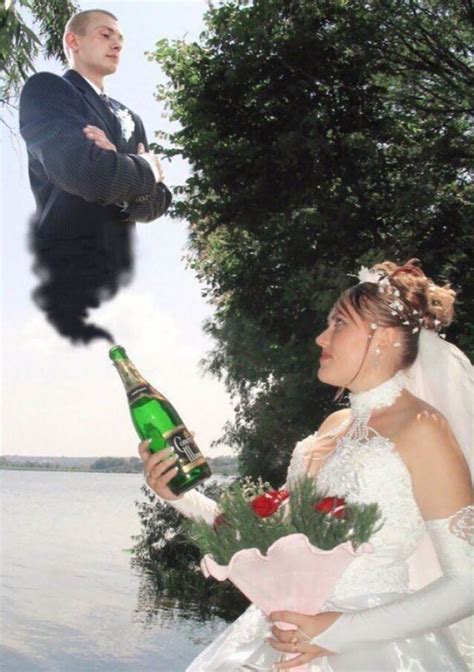 non traditional russian wedding photos that are incredibly weird