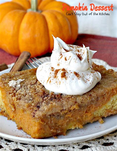 Pumpkin Dessert Cant Stay Out Of The Kitchen