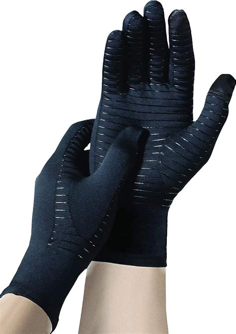 Copper Fit Guardwell Gloves Full Finger Hand Protection X Large Black