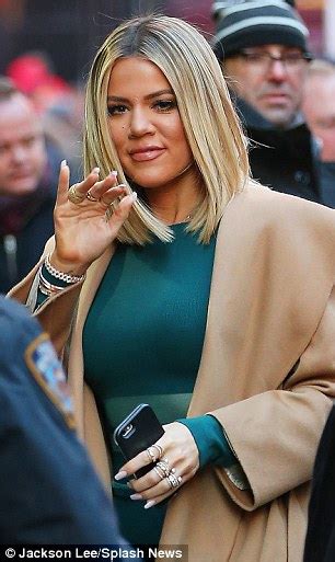 Khloe Kardashian Showcases Her Toned Curves In Snug Dress In New York