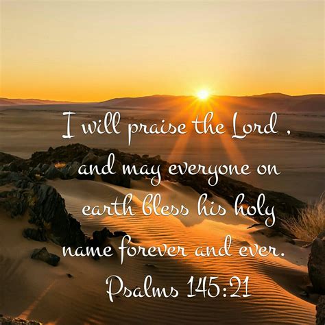 Psalms 14521 I Will Praise The Lord Forever Bible Verses Scripture